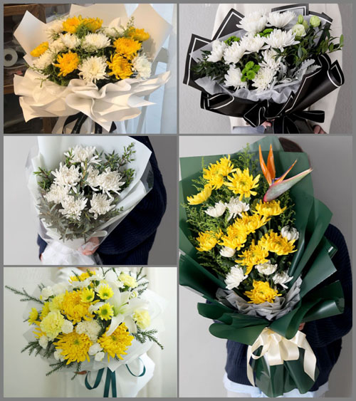 广东梅州市五华县华城镇西林村白事花束代送